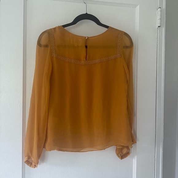 SEZANE SERENA SAFFRON BLOUSE. Size FR 34. - Picture 3 of 7